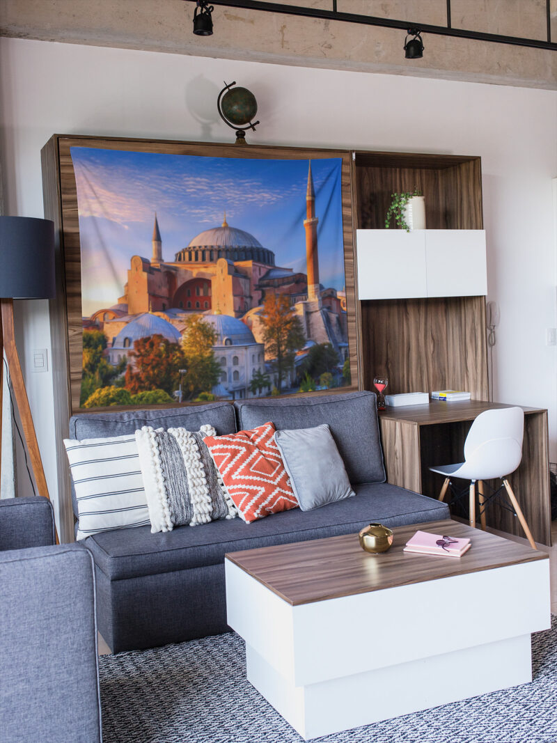 Ayasofya Cami Duvar Örtüsü Duvar Halısı | Kumaş Poster - AYASOFYA 01 - Görsel 5