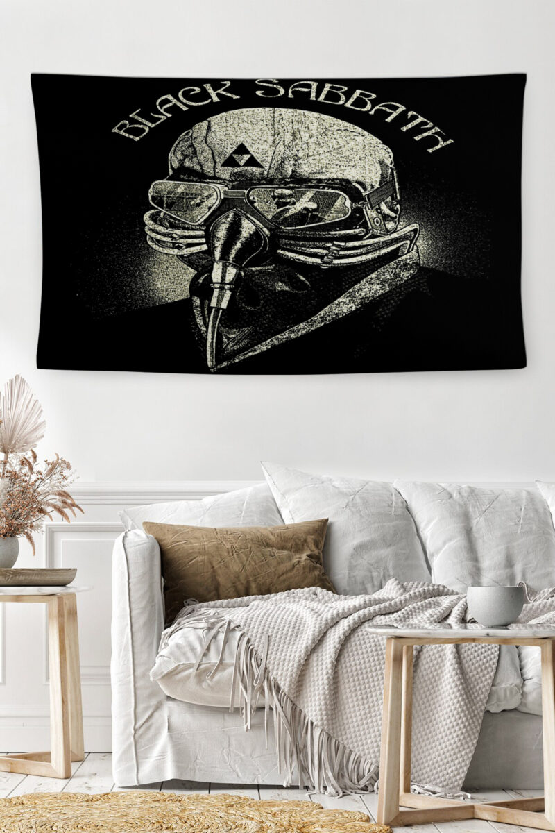 Black Sabbath Müzik Grubu Duvar Örtüsü Halısı | Kumaş Poster