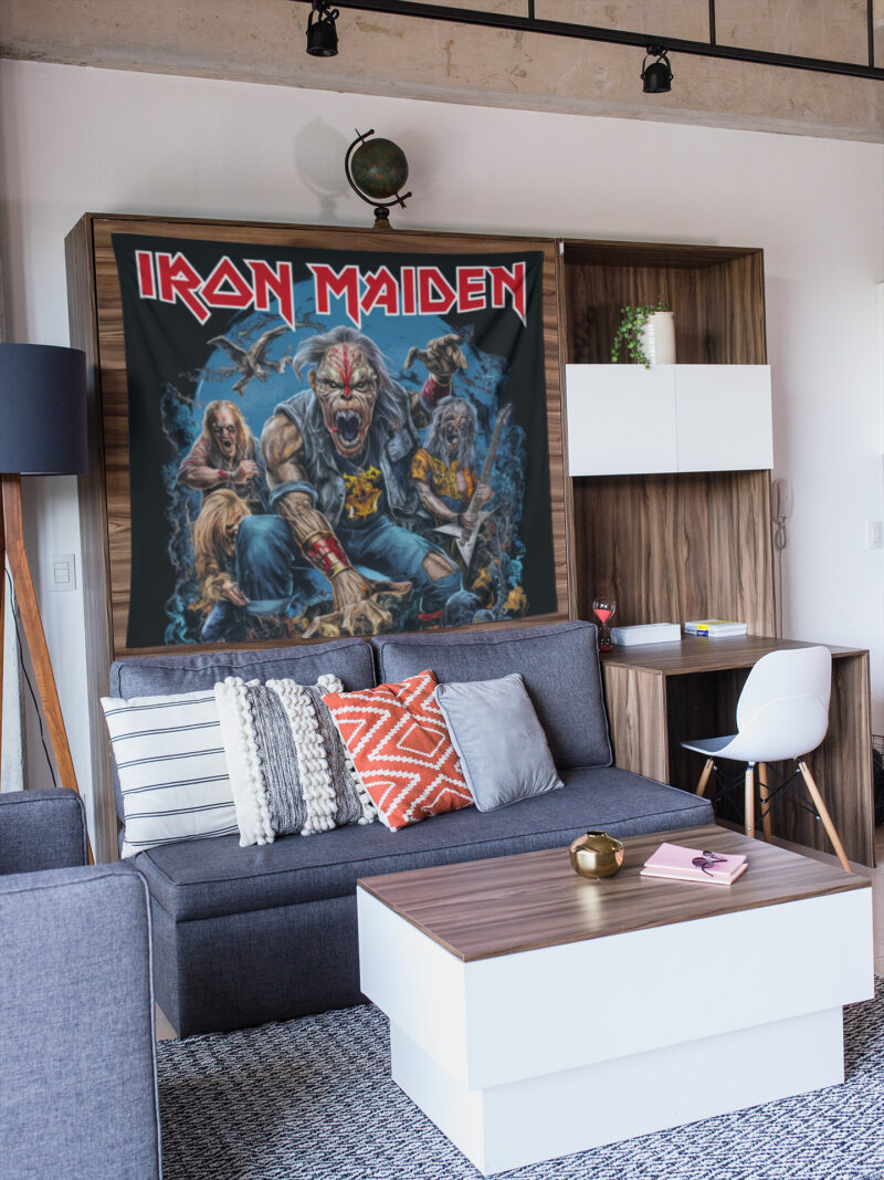 Iron Maiden Duvar Örtüsü Duvar Halısı | Kumaş Poster - IM 02 - Görsel 4