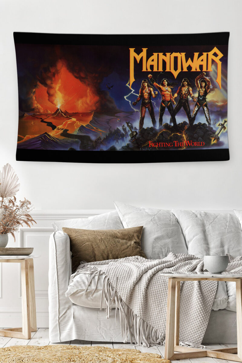 Manowar Duvar Örtüsü Duvar Halısı | Kumaş Poster