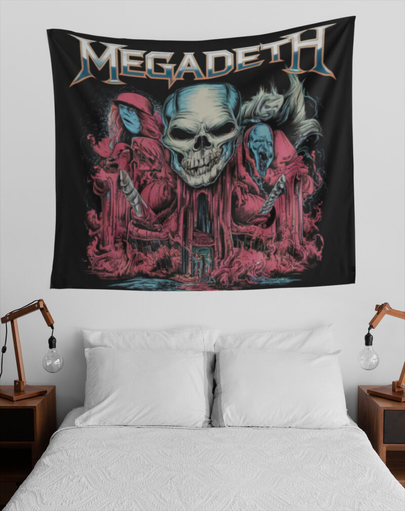 Megadeth Duvar Örtüsü Duvar Halısı | Kumaş Poster - MEGA 03 - Görsel 7