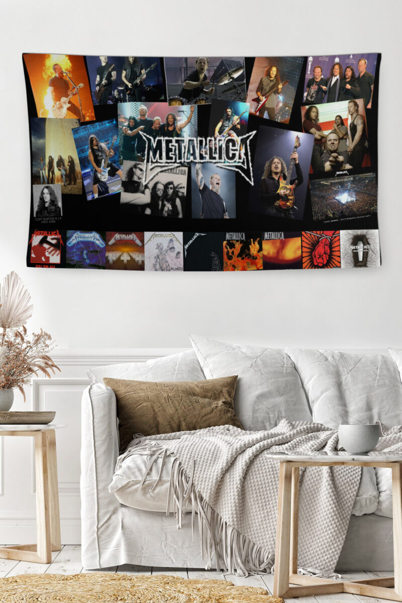 Metallica Duvar Örtüsü Duvar Halısı | Kumaş Poster