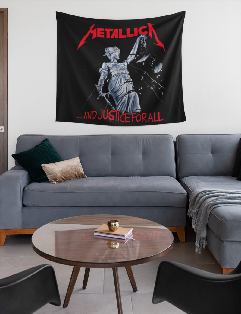 Metallica Duvar Örtüsü Duvar Halısı | Kumaş Poster - MET 03 - Görsel 2
