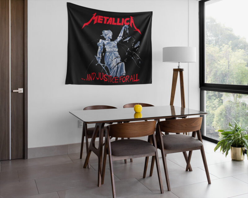 Metallica Duvar Örtüsü Duvar Halısı | Kumaş Poster - MET 03 - Görsel 3