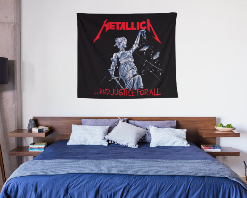 Metallica Duvar Örtüsü Duvar Halısı | Kumaş Poster - MET 03 - Görsel 4