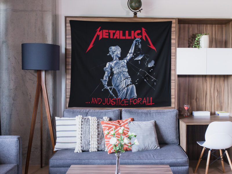 Metallica Duvar Örtüsü Duvar Halısı | Kumaş Poster - MET 03 - Görsel 5