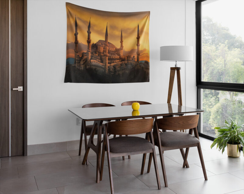 Sultan Ahmet Cami Duvar Örtüsü Duvar Halısı | Kumaş Poster - SAC 01 - Görsel 3