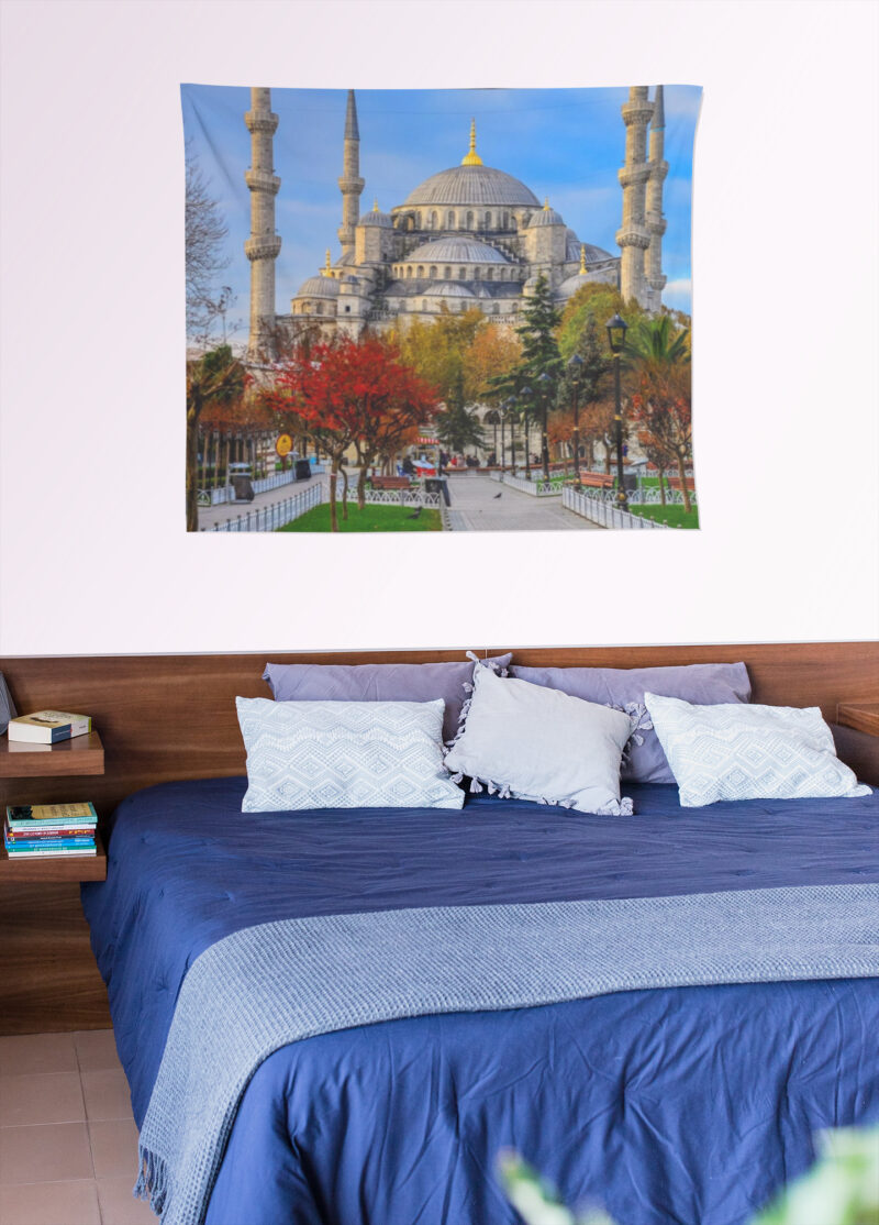 Sultan Ahmet Cami Duvar Örtüsü Duvar Halısı | Kumaş Poster - SAC 03 - Görsel 3