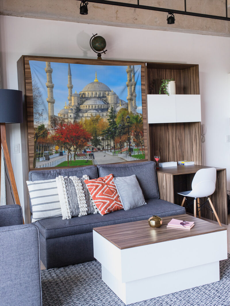 Sultan Ahmet Cami Duvar Örtüsü Duvar Halısı | Kumaş Poster - SAC 03 - Görsel 5