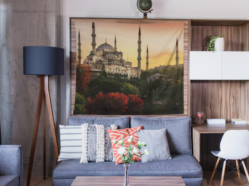 Sultan Ahmet Cami Duvar Örtüsü Duvar Halısı | Kumaş Poster - SAC 04 - Görsel 3