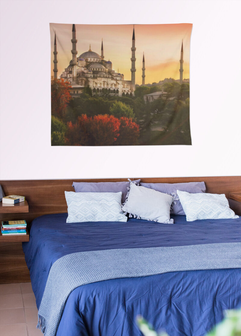 Sultan Ahmet Cami Duvar Örtüsü Duvar Halısı | Kumaş Poster - SAC 04 - Görsel 4