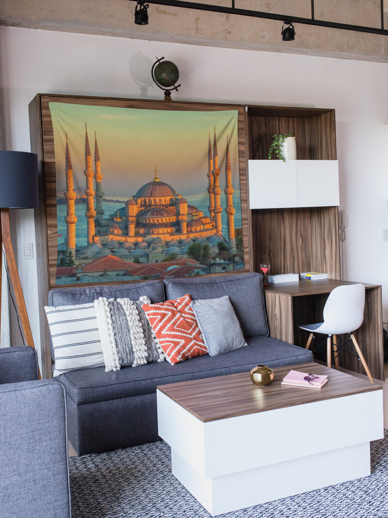 Sultan Ahmet Cami Duvar Örtüsü Duvar Halısı | Kumaş Poster - SAC 05 - Görsel 5