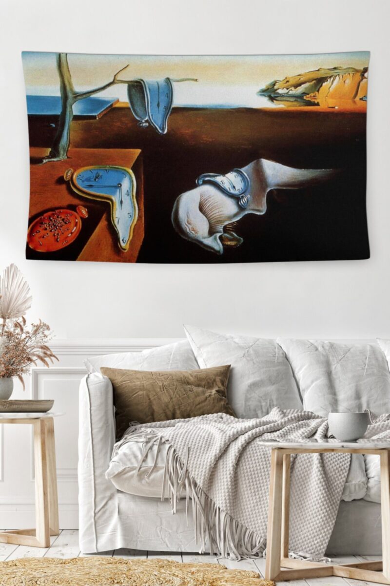 Salvador Dali Belleğin Azmi Duvar Örtüsü Duvar Halısı | Kumaş Poster