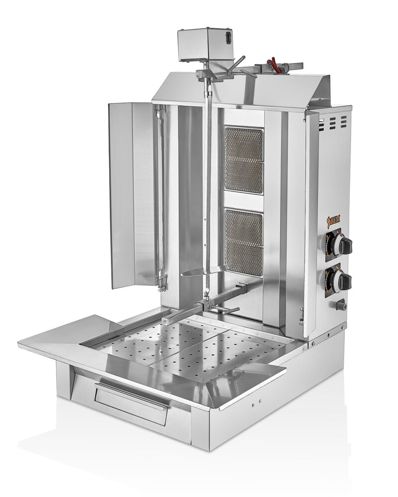 Bem 2 Radyanlı Üstten Motorlu Doğalgazlı & Tüplü Döner Makinası Ocağı - DO02UM